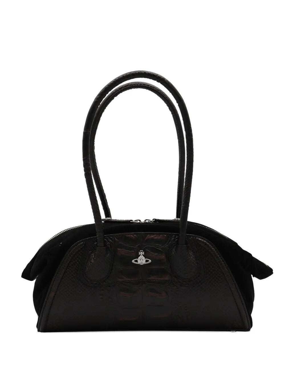 CROCODILE-EMBOSSED EFFECT SHIRLEY SMALL HOLDALL