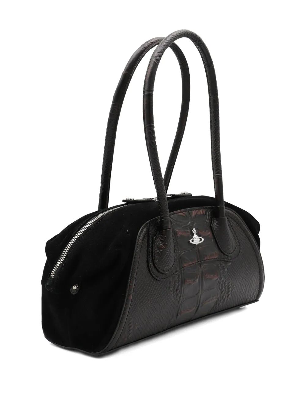 CROCODILE-EMBOSSED EFFECT SHIRLEY SMALL HOLDALL