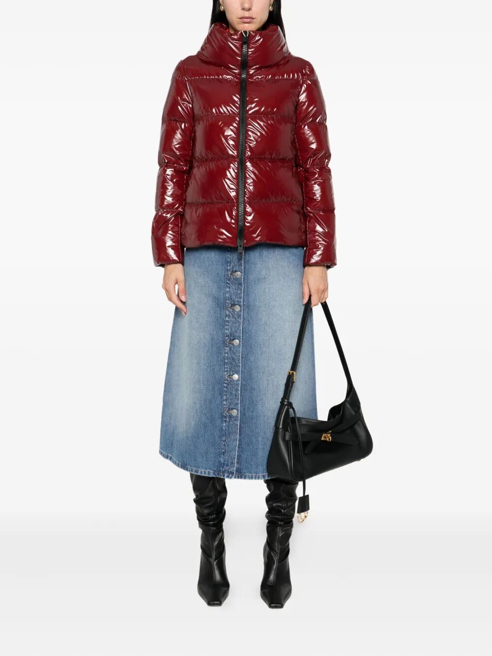 GLOSSY FINISH PUFFER JACKET