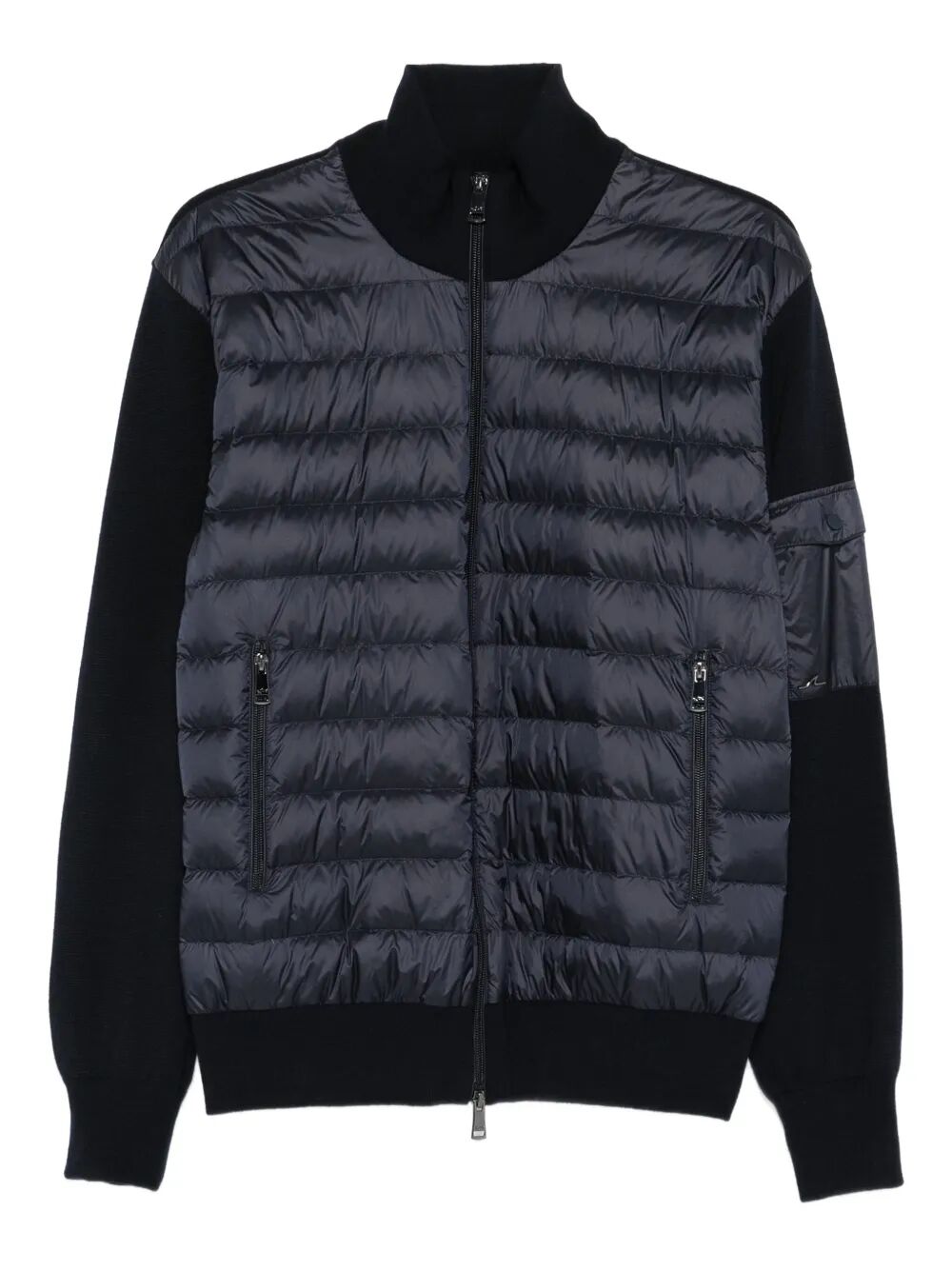 WOOL SLEEVE QUILTED JACKET