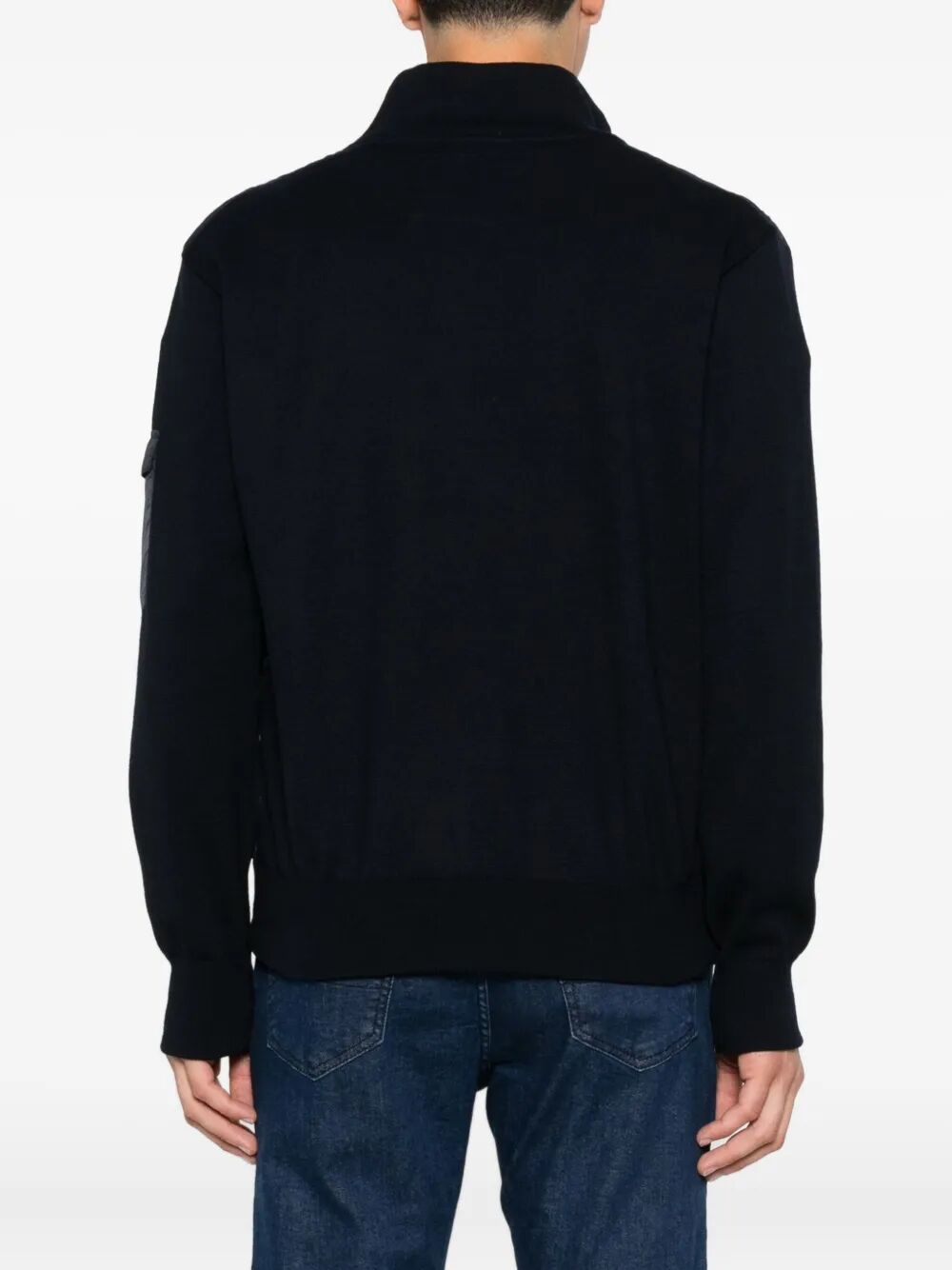 WOOL SLEEVE QUILTED JACKET
