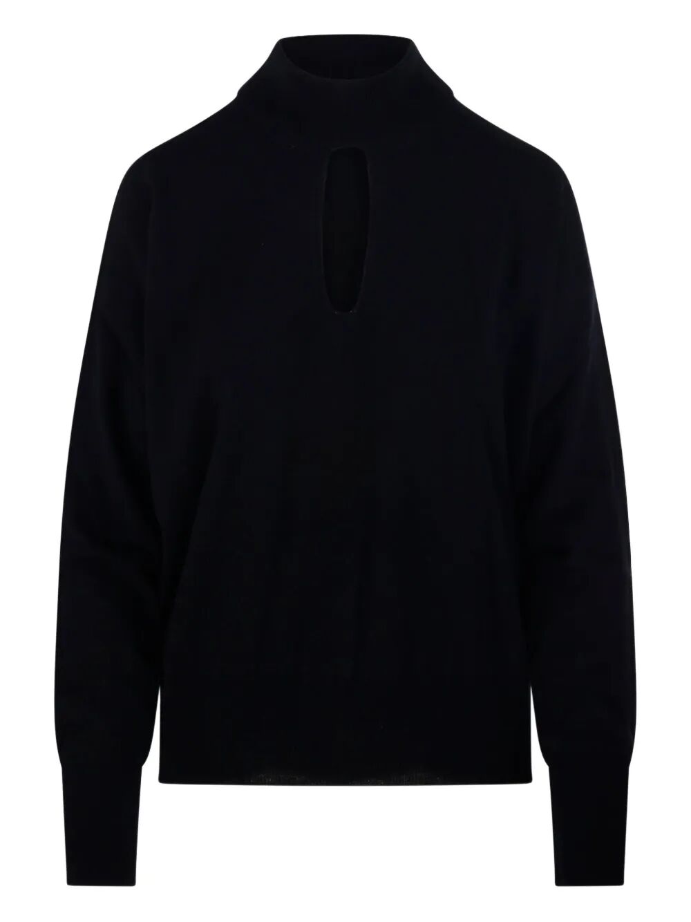CUT OUT MOCK-NECK SWEATER