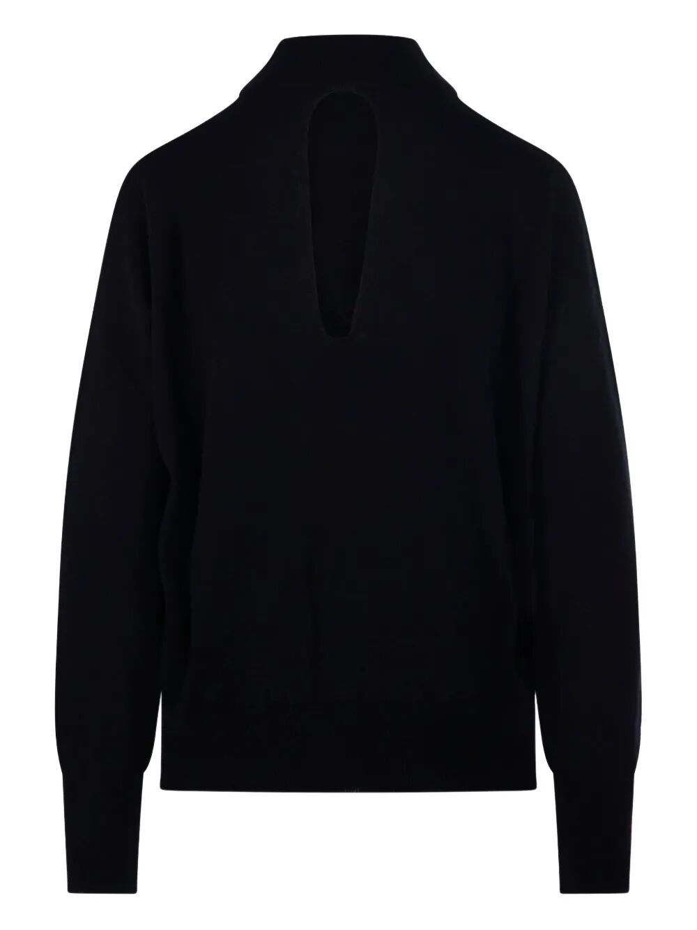 CUT OUT MOCK-NECK SWEATER