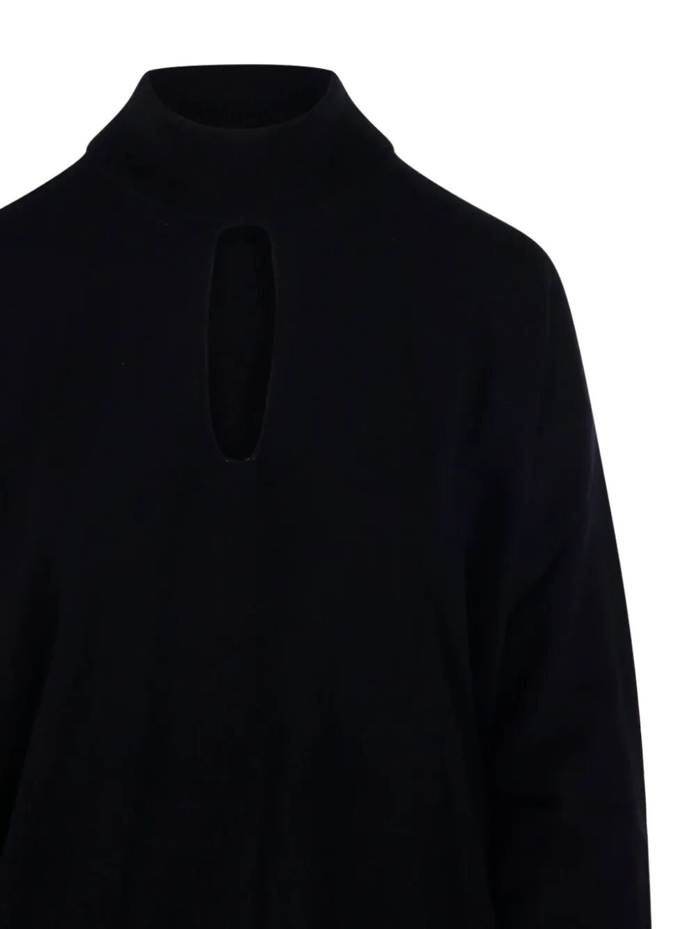 CUT OUT MOCK-NECK SWEATER