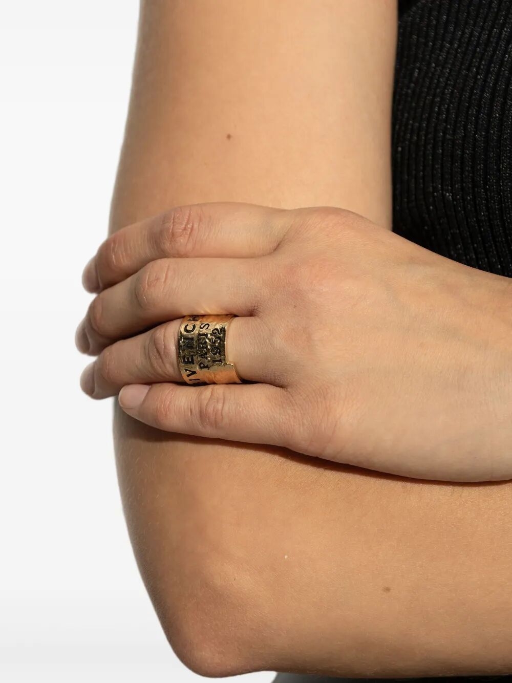 TAPE RING IN METAL AND ENAMEL