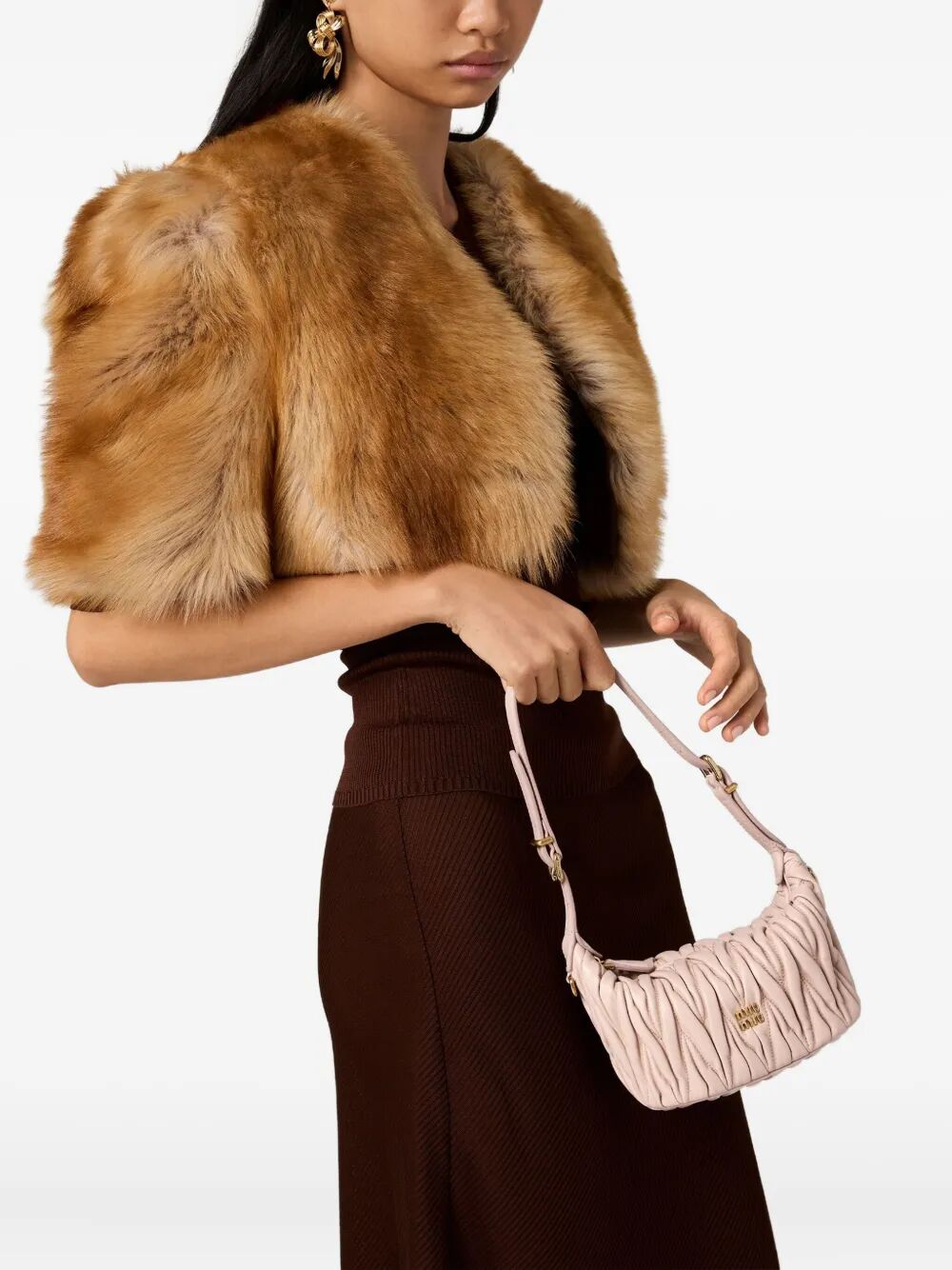 MATELASSÉ NAPPA LEATHER POUCH