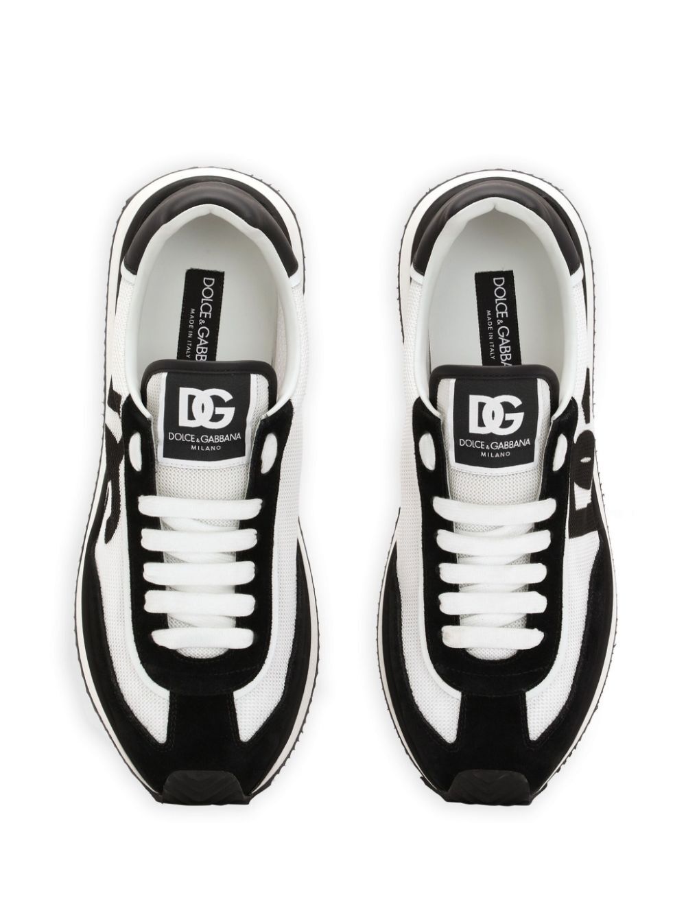 SUEDE AND MESH DG CUSHION SNEAKERS