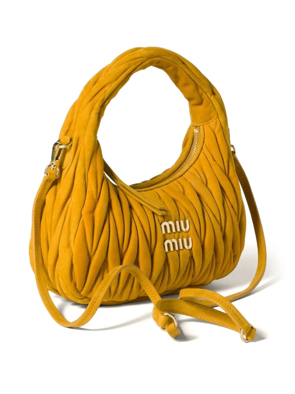 SMALL WANDER MATELASSÉ SUEDE BAG