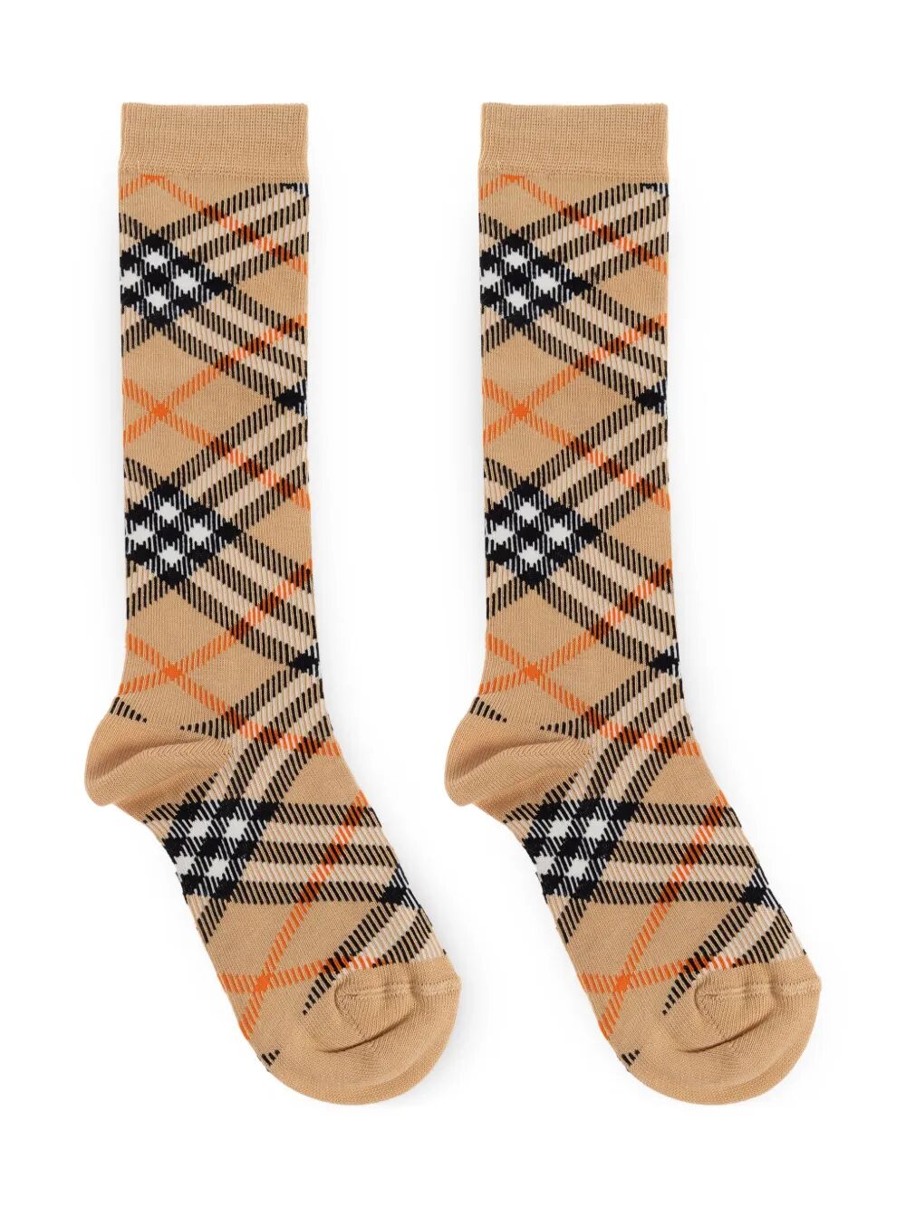 CHECK COTTON BLEND SOCKS
