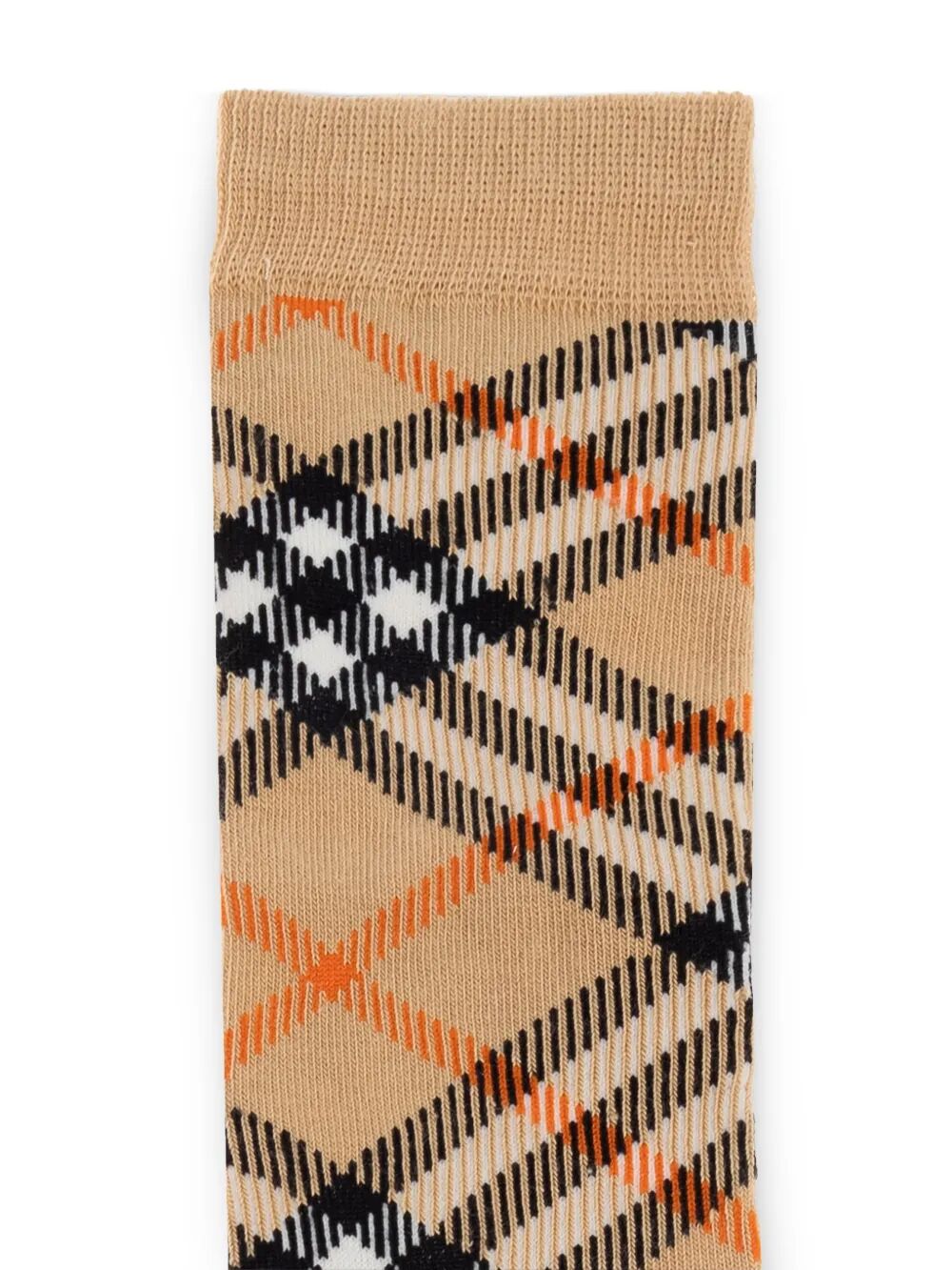 CHECK COTTON BLEND SOCKS