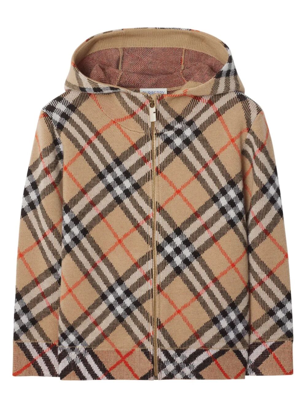 JIMMY CHECK WOOL ZIP HOODIE