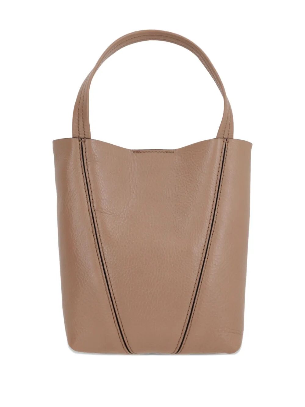 SMALL CHLOÉ SPIN TOTE BAG IN GRAINED LEATHER
