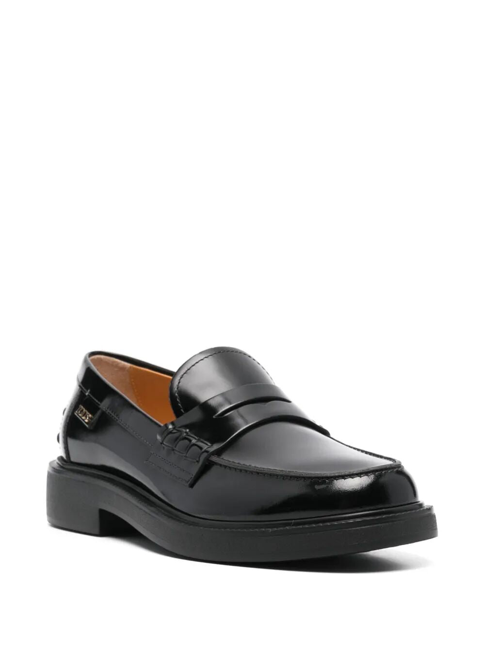 SHADED FINISHING LEATHER PENNY LOAFERS