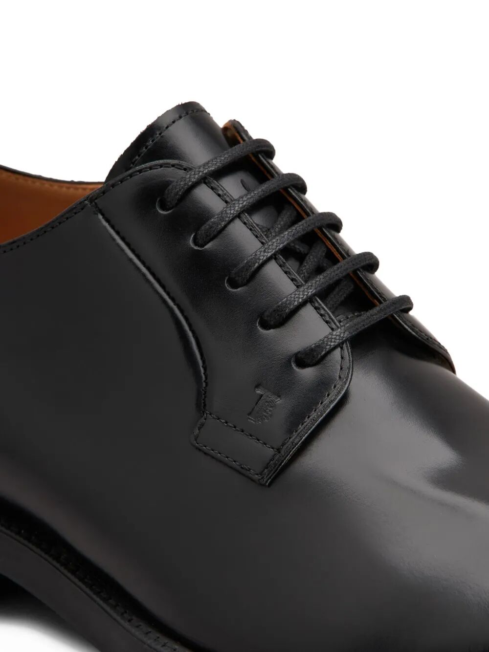 ALMOND TOE LEATHER DERBY