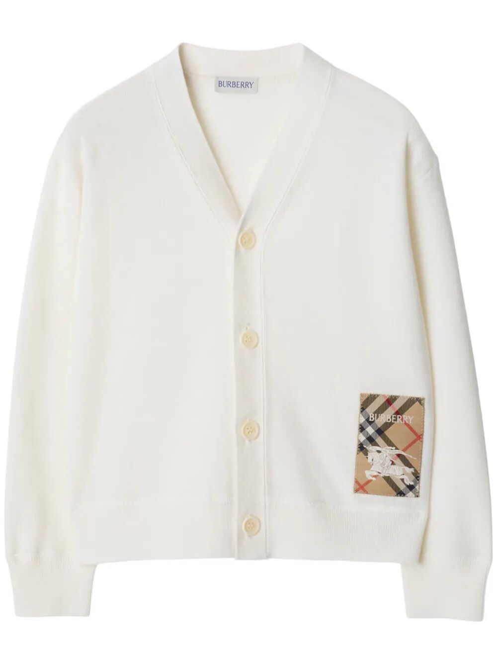 CHECK LABEL ROMIE WOOL CARDIGAN