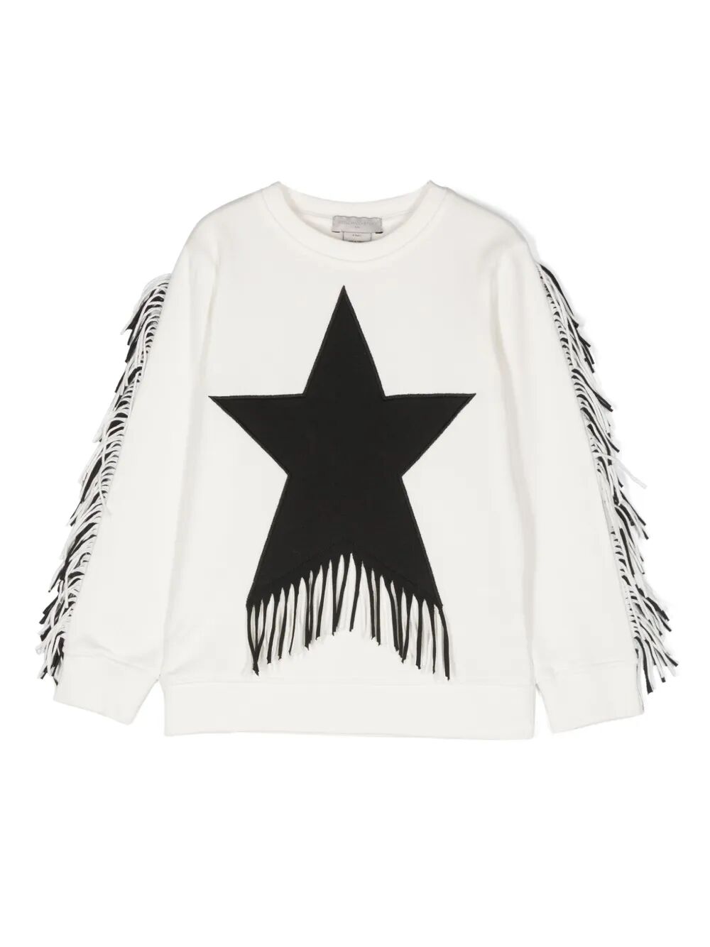 FRINGED STAR COTTON SWEATSHIRT