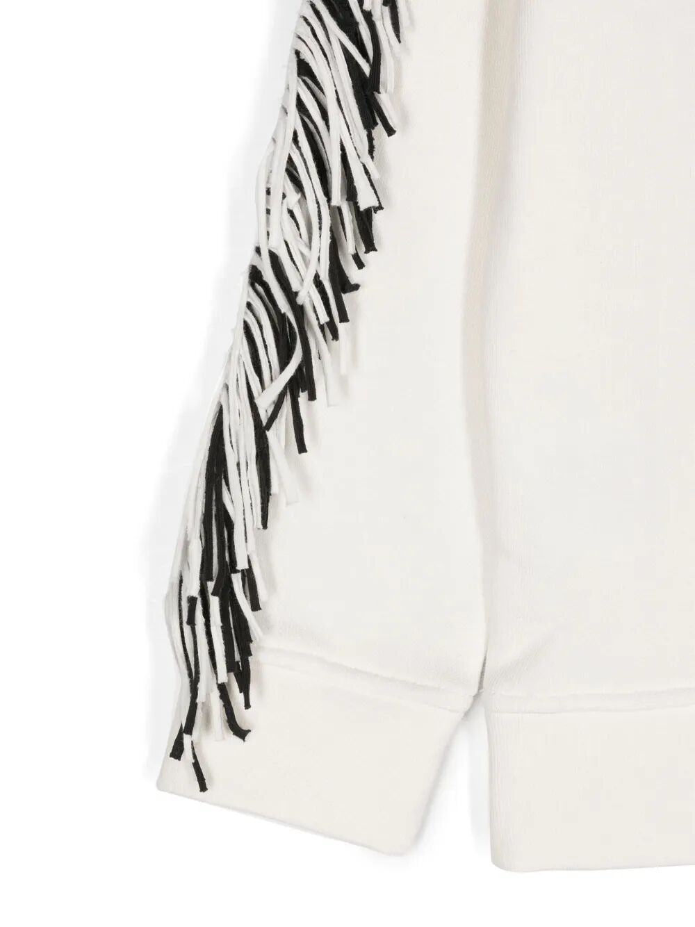 FRINGED STAR COTTON SWEATSHIRT