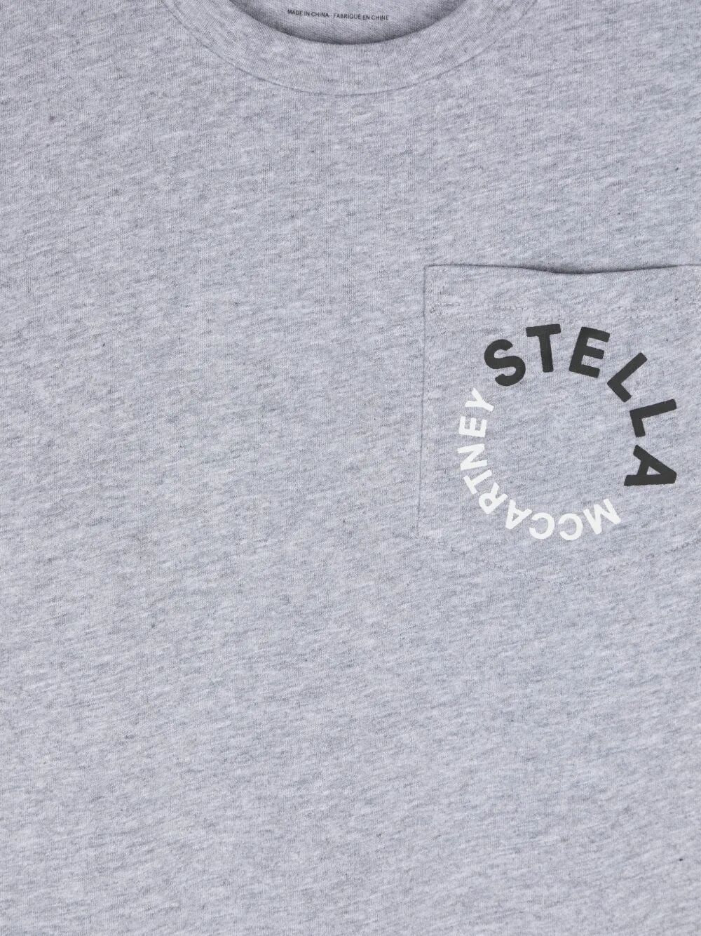 LOGO-PRINT COTTON T-SHIRT WITH POCKET