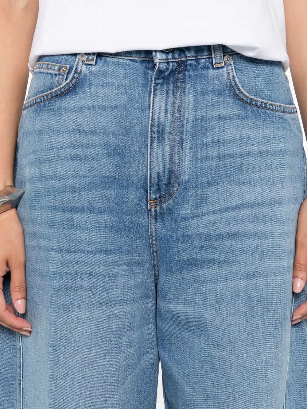 COCOON LOGO-PATCH JEANS