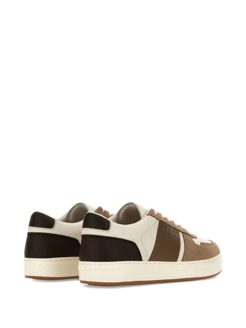 H-TV SUEDE AND NAPPA LEATHER SNEAKERS