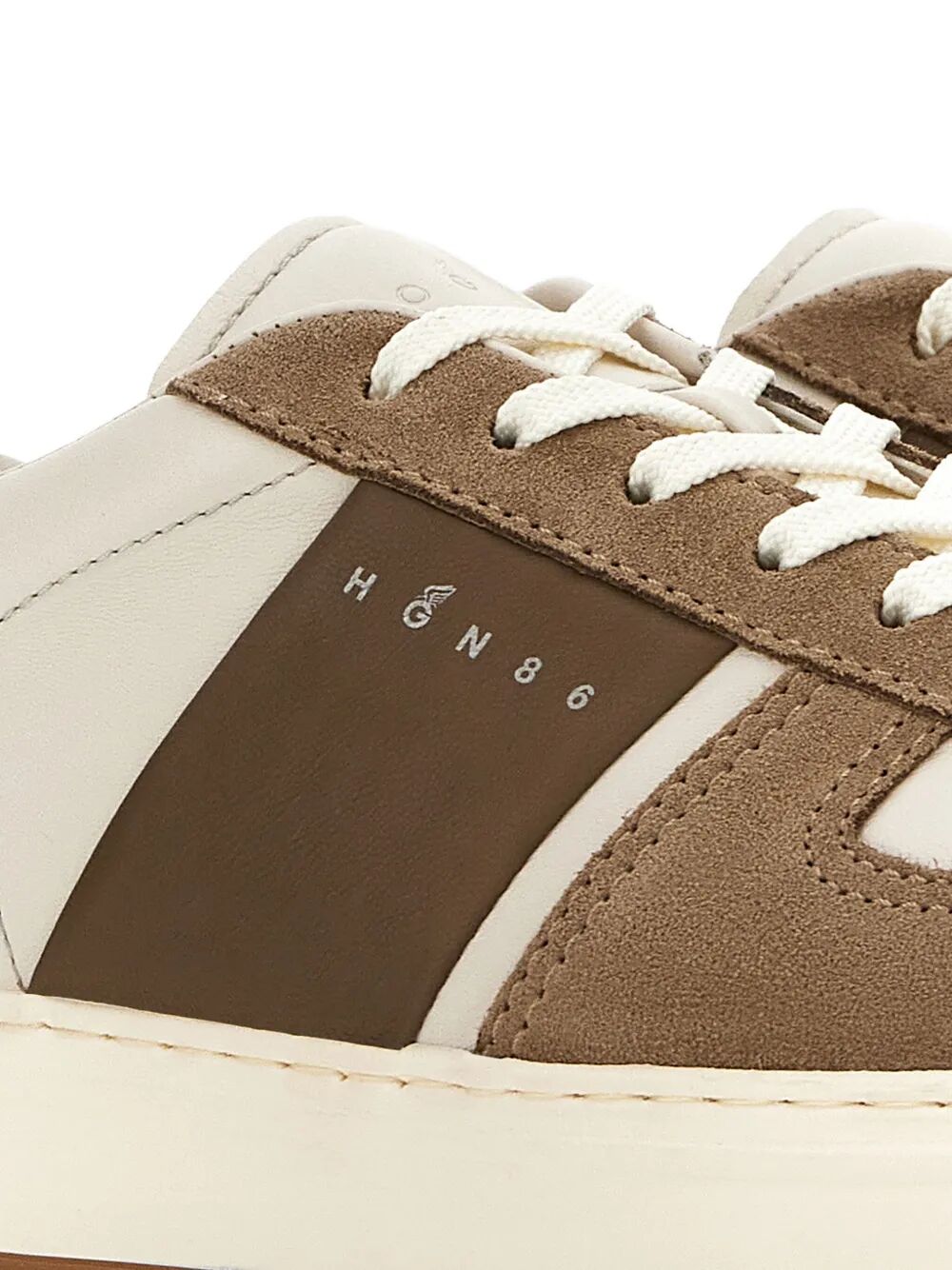 H-TV SUEDE AND NAPPA LEATHER SNEAKERS