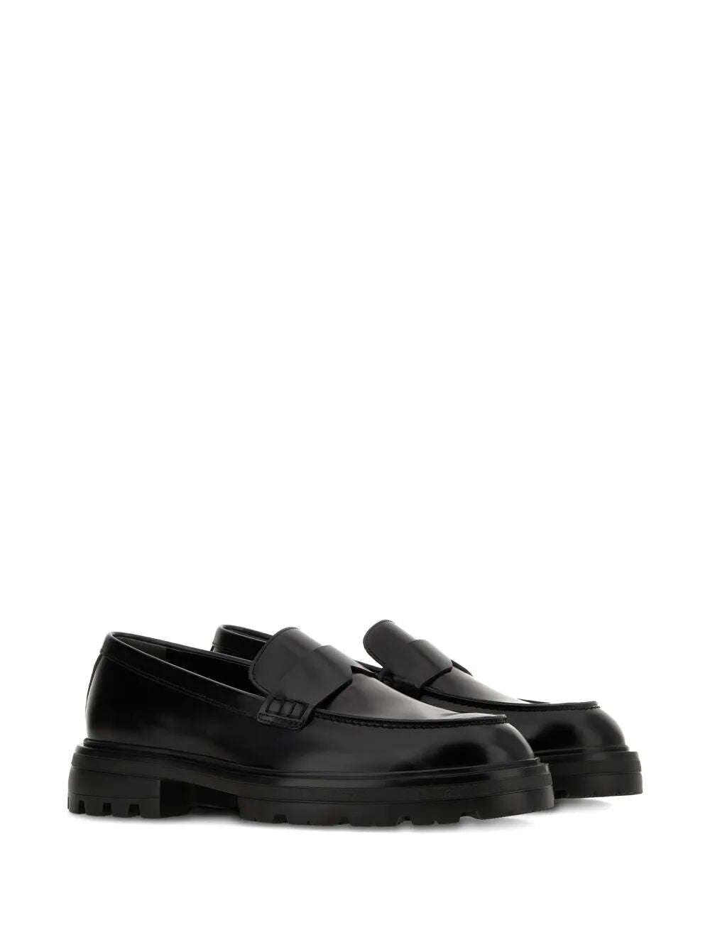 H673 LEATHER LOAFERS