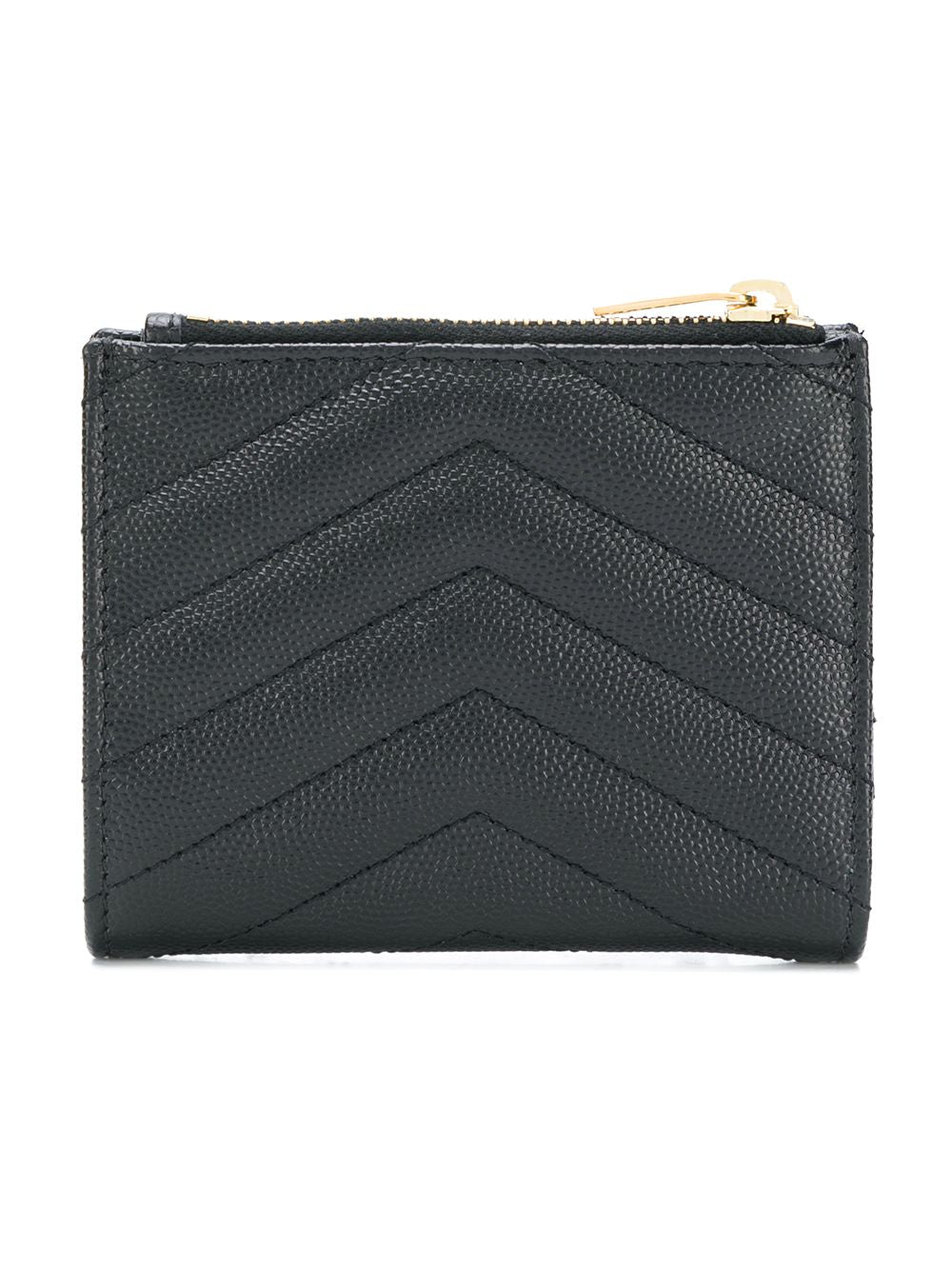 CASSANDRE MATELASSÉ BI-FOLD WALLET IN GRAIN DE POUDRE LEATHER
