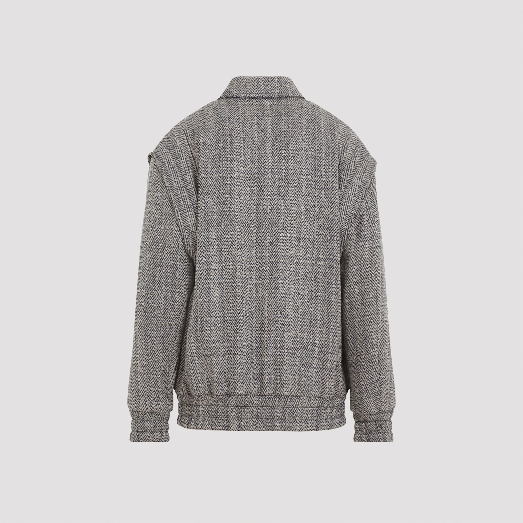 Herringbone Bomber Jacket