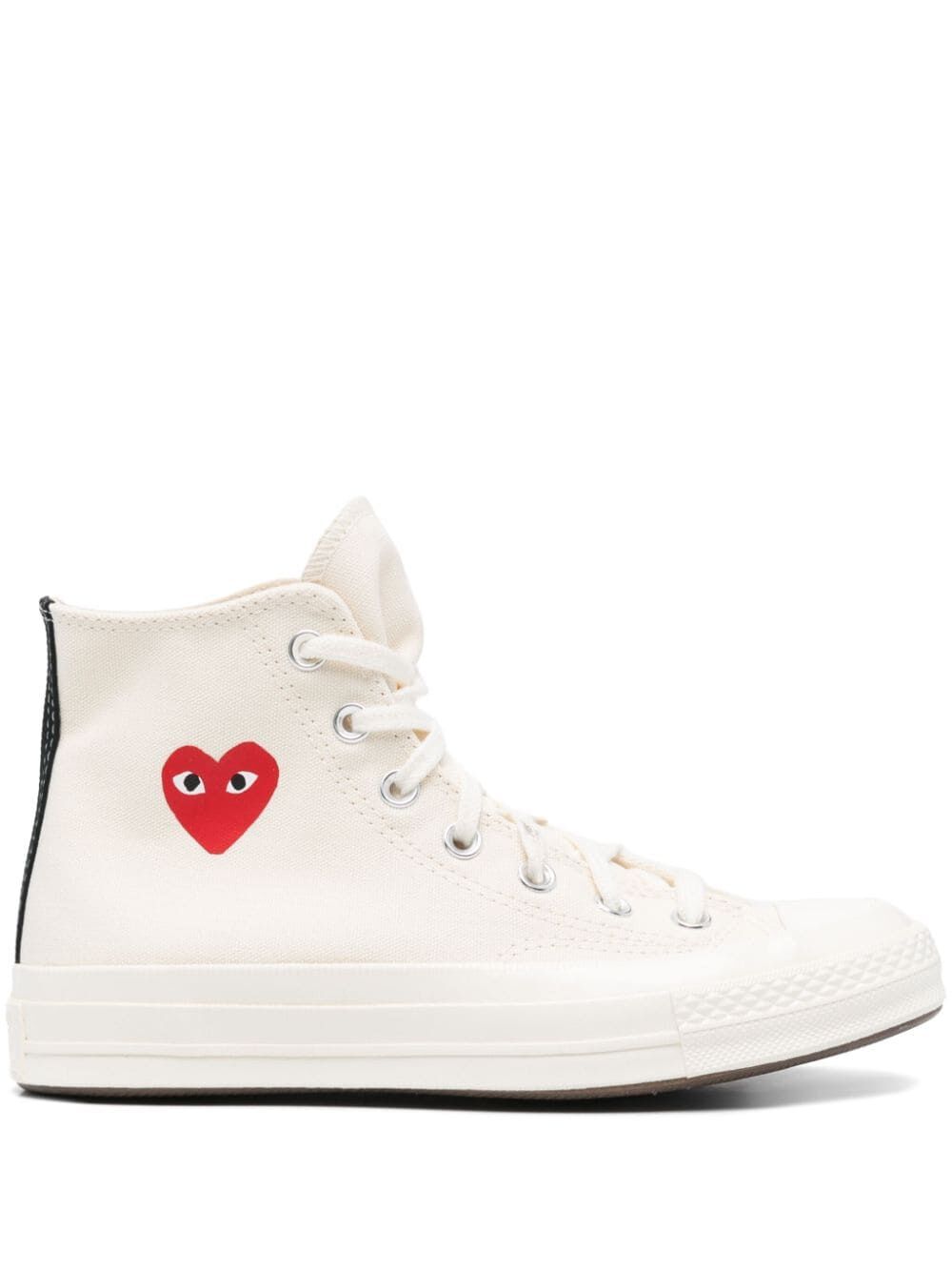 SMALL RED HEART HIGH-TOP SNEAKERS