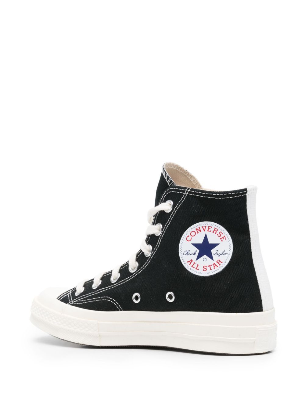 SMALL RED HEART HIGH-TOP SNEAKERS