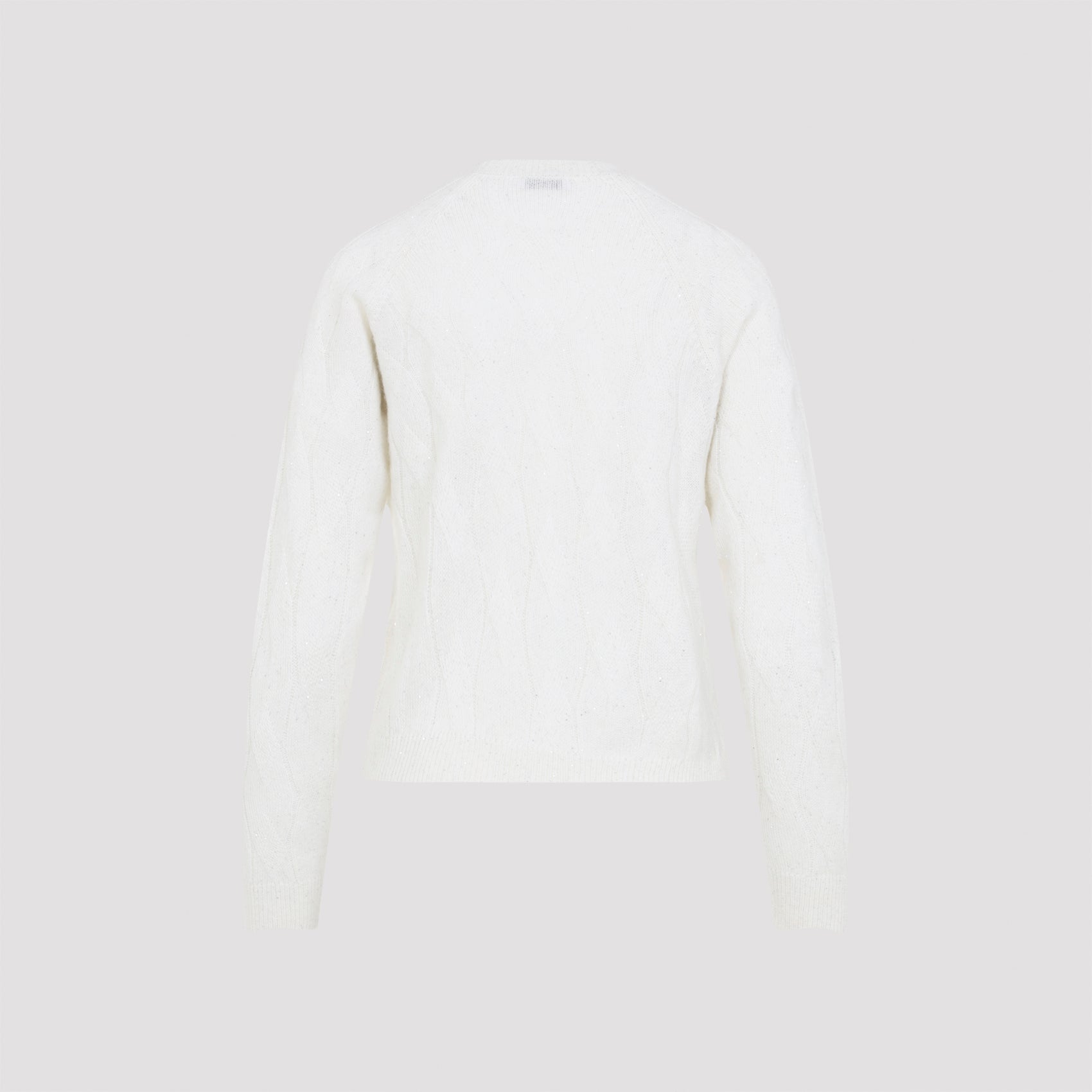 Braid White Sweater