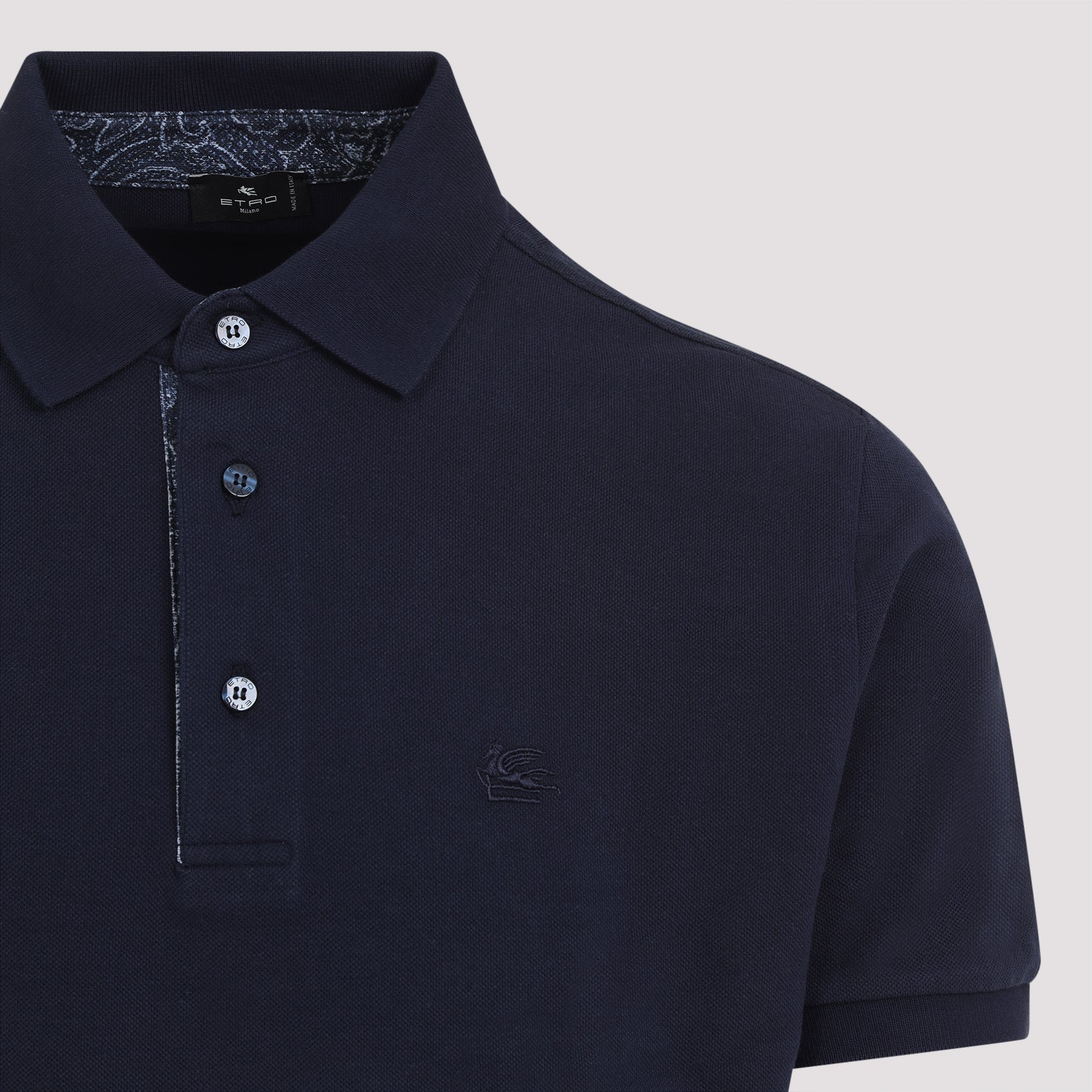 Roma Printed Details Polo