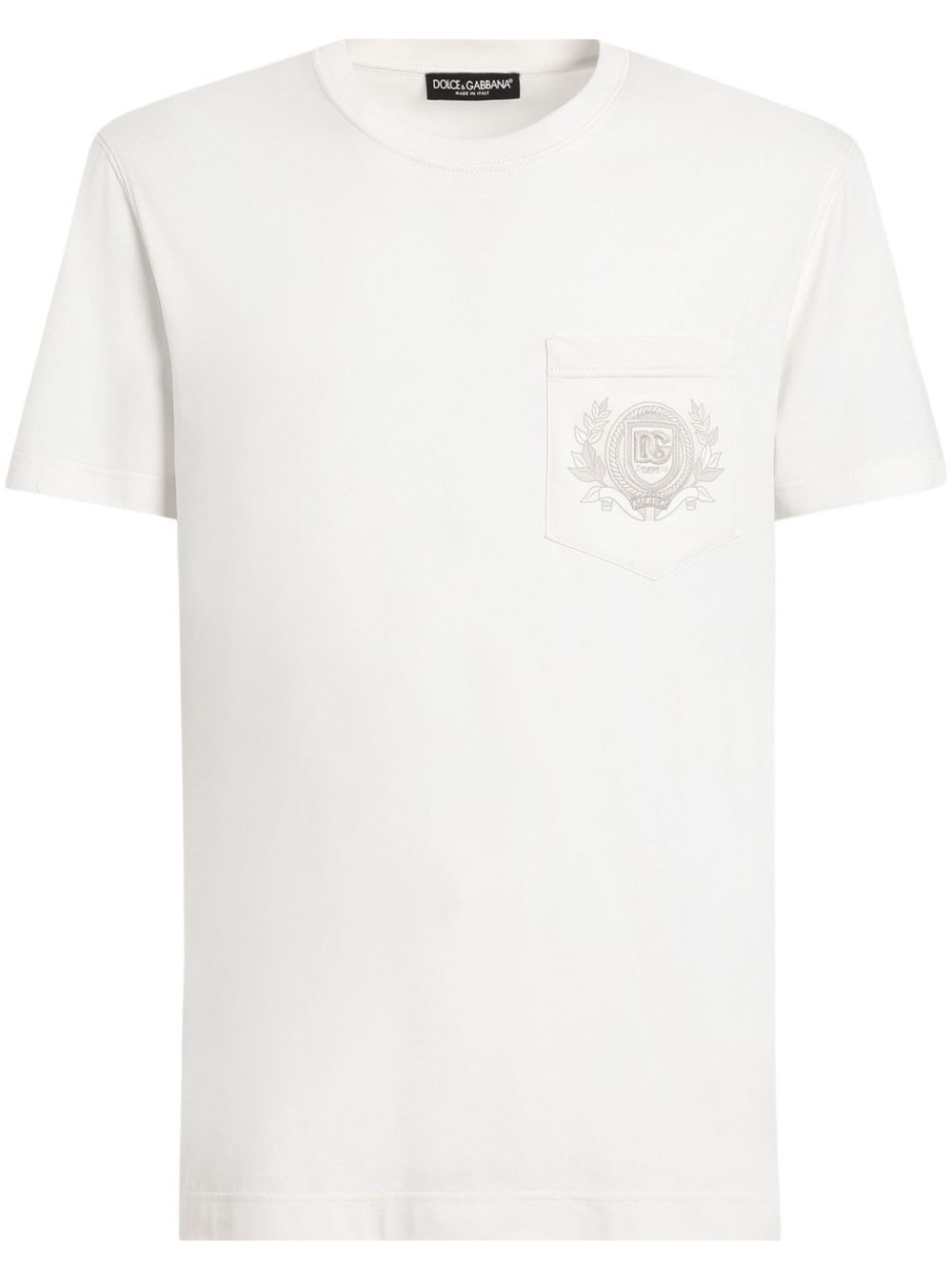 DG LOGO EMBROIDERY COTTON T-SHIRT