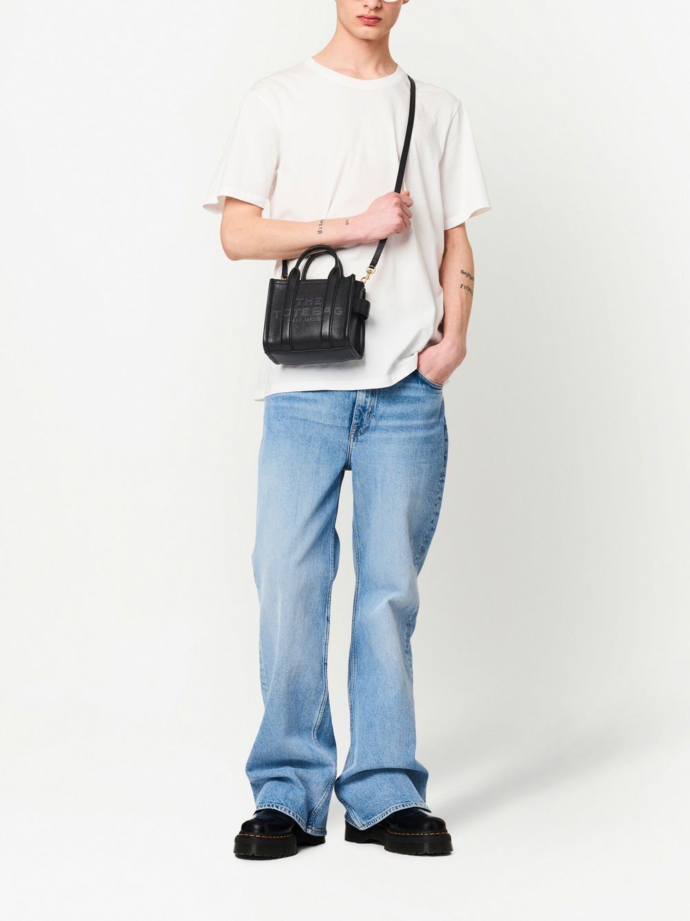 THE LEATHER CROSSBODY TOTE BAG