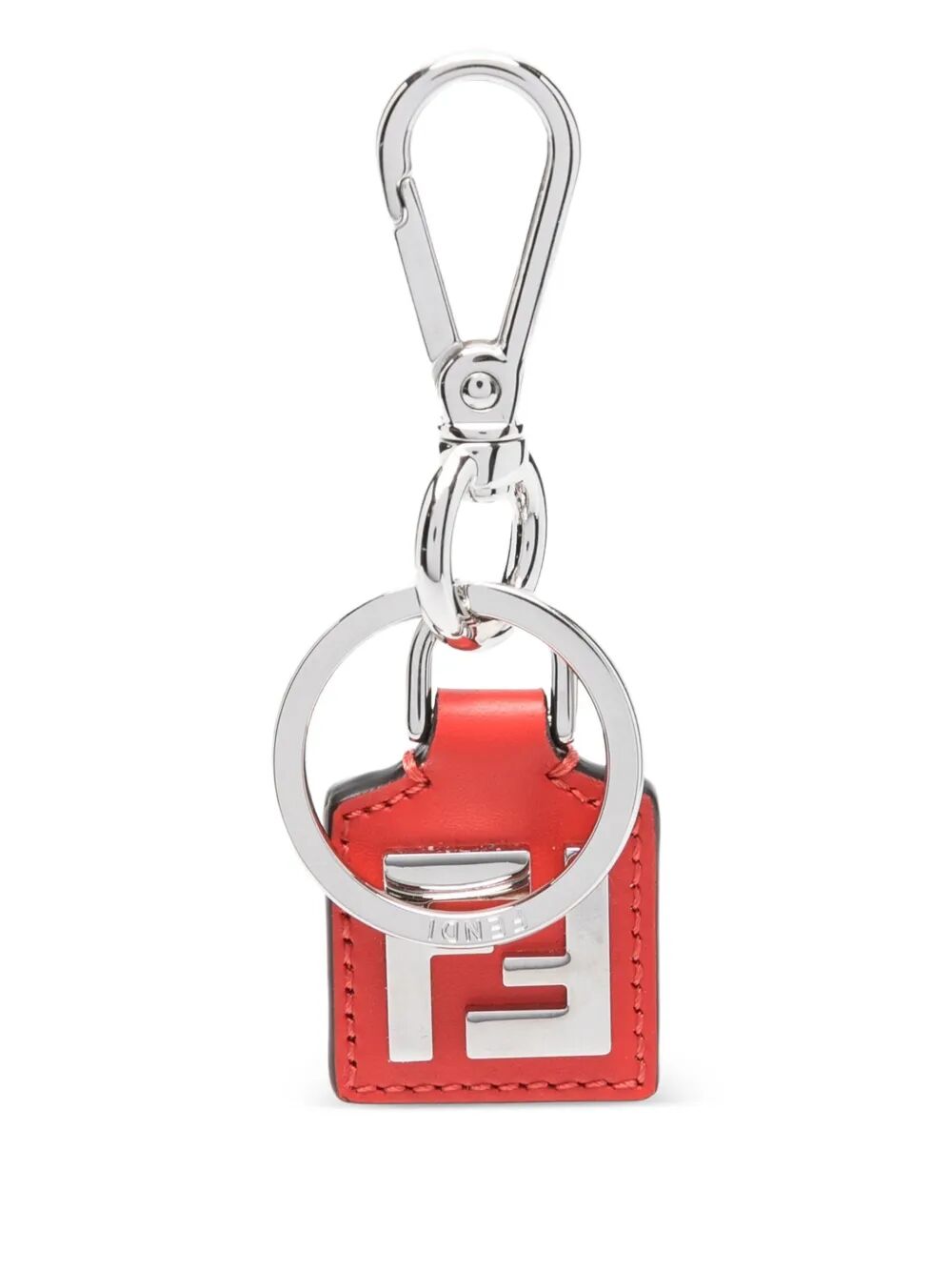 FF SQUARED LEATHER KEY RING