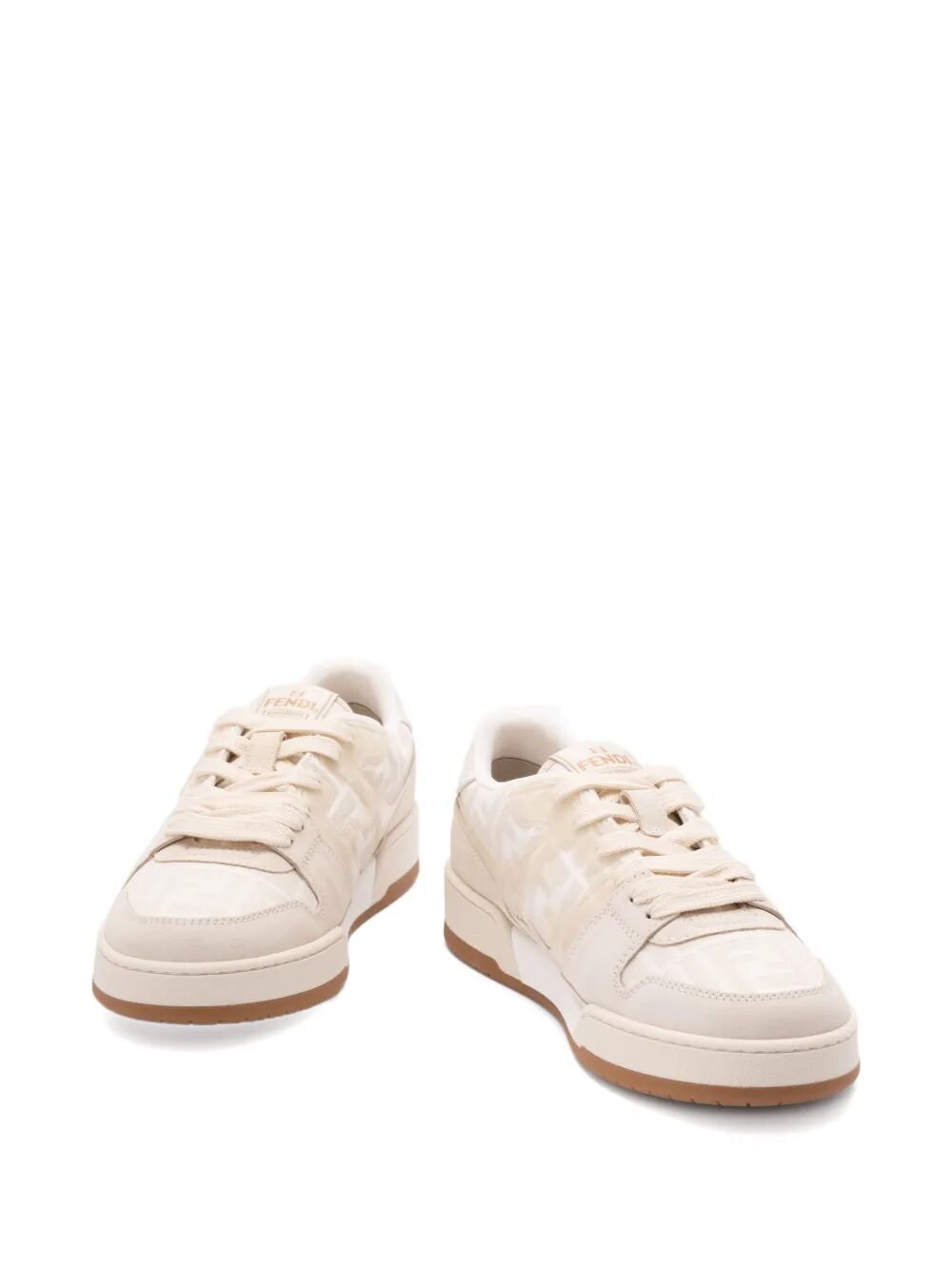 FF JACQUARD AND SUEDE FENDI MATCH SNEAKERS