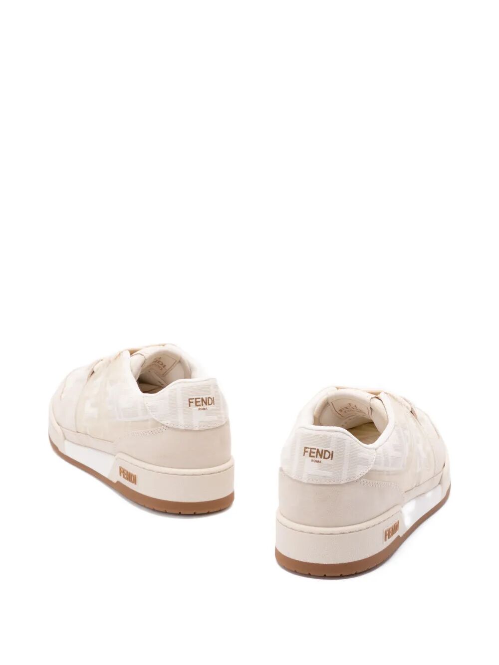 FF JACQUARD AND SUEDE FENDI MATCH SNEAKERS