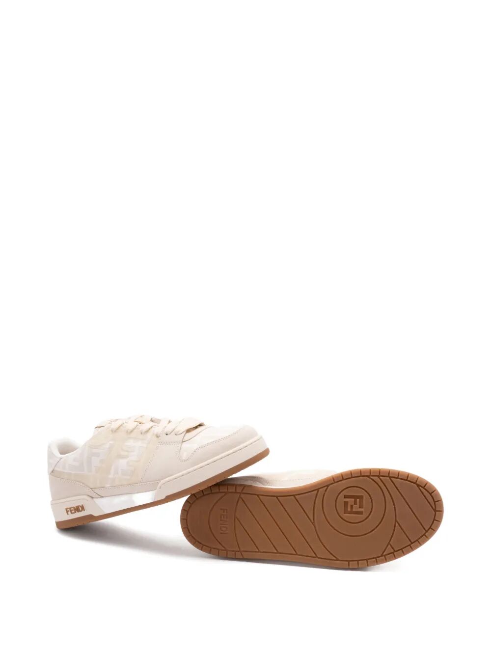 FF JACQUARD AND SUEDE FENDI MATCH SNEAKERS