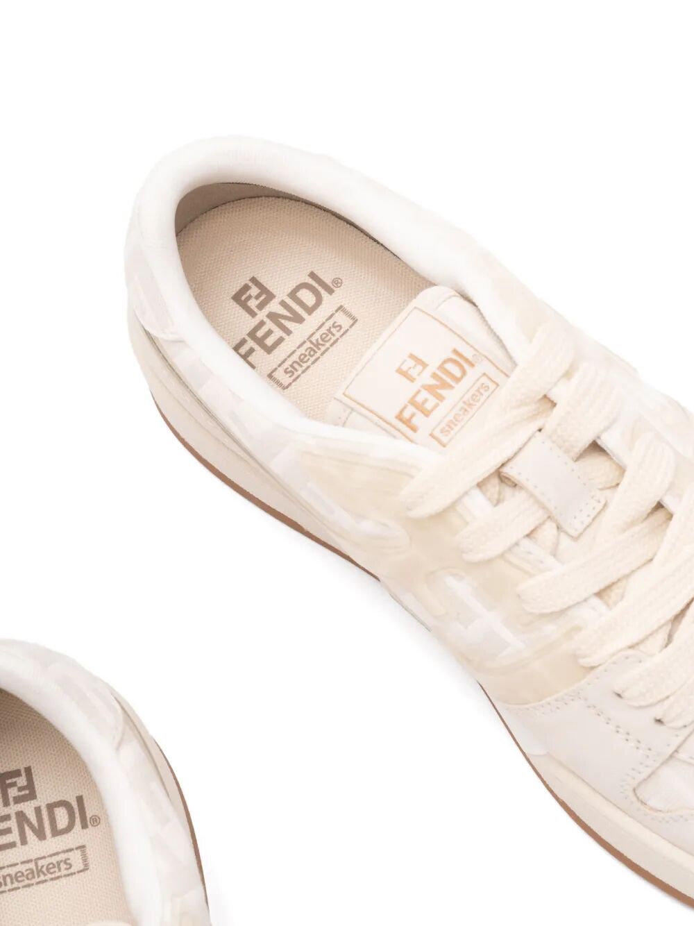 FF JACQUARD AND SUEDE FENDI MATCH SNEAKERS