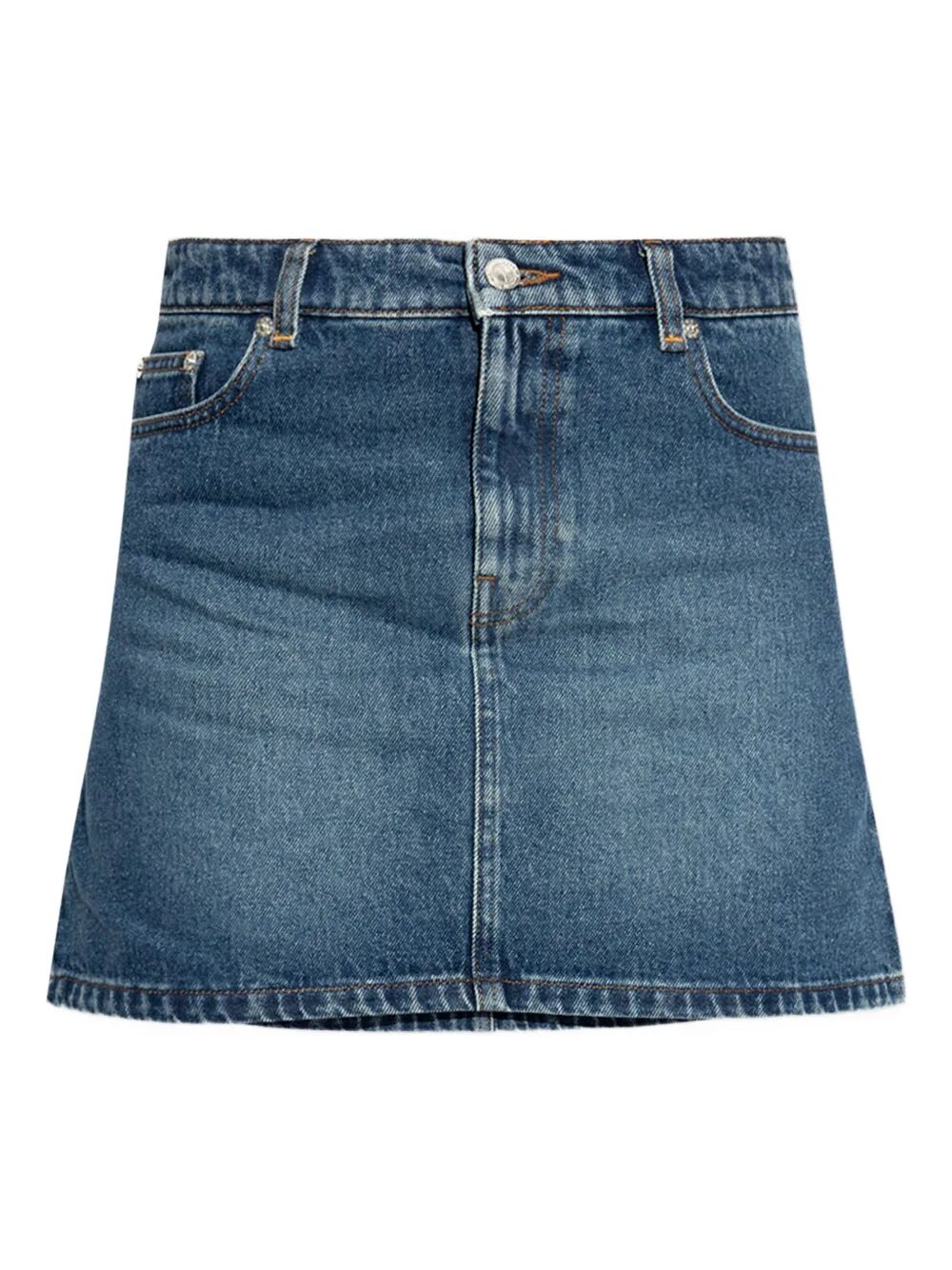 MOSS DENIM MINI SKIRT