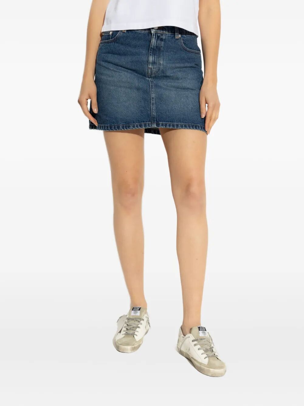 MOSS DENIM MINI SKIRT