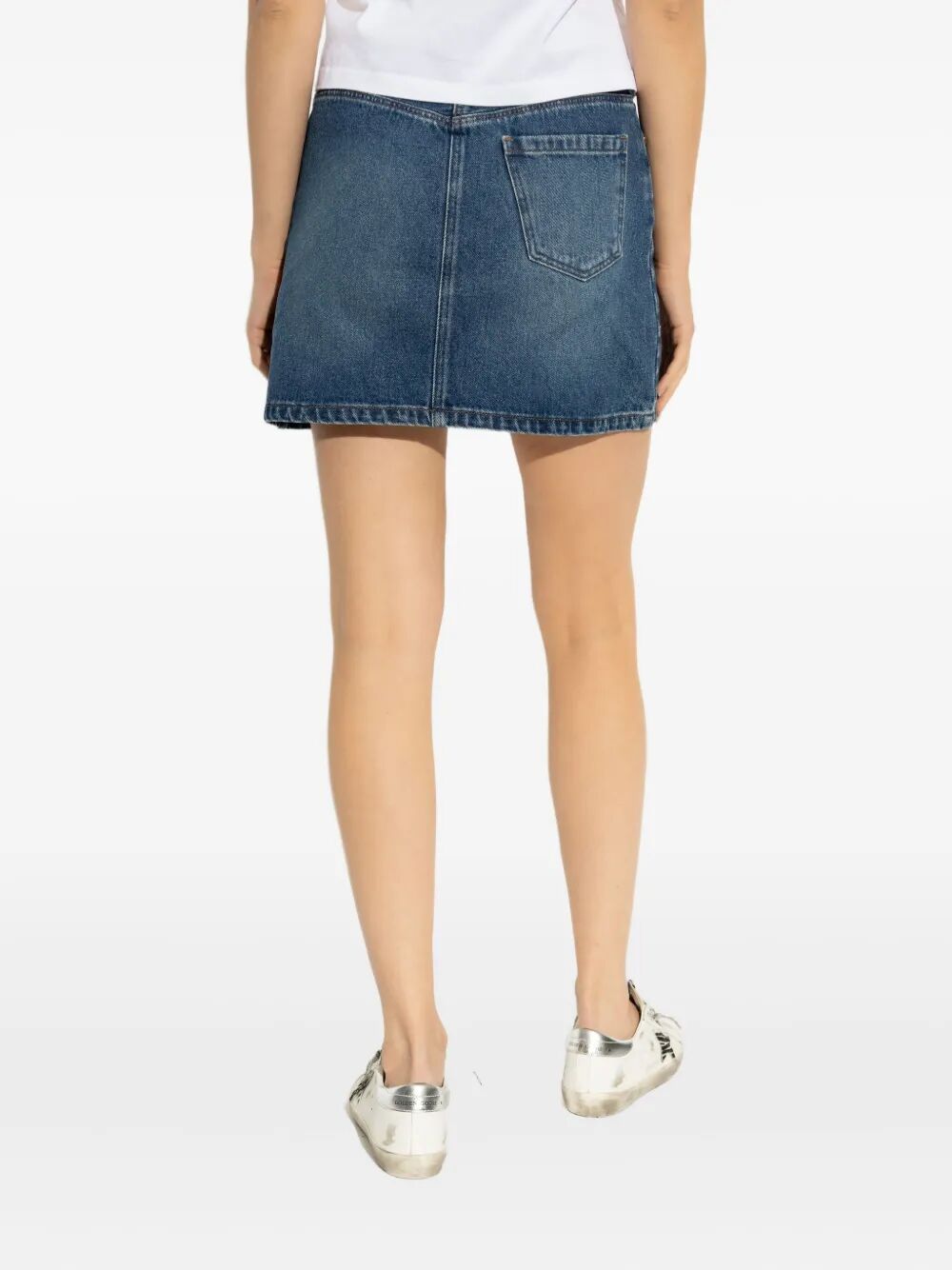 MOSS DENIM MINI SKIRT