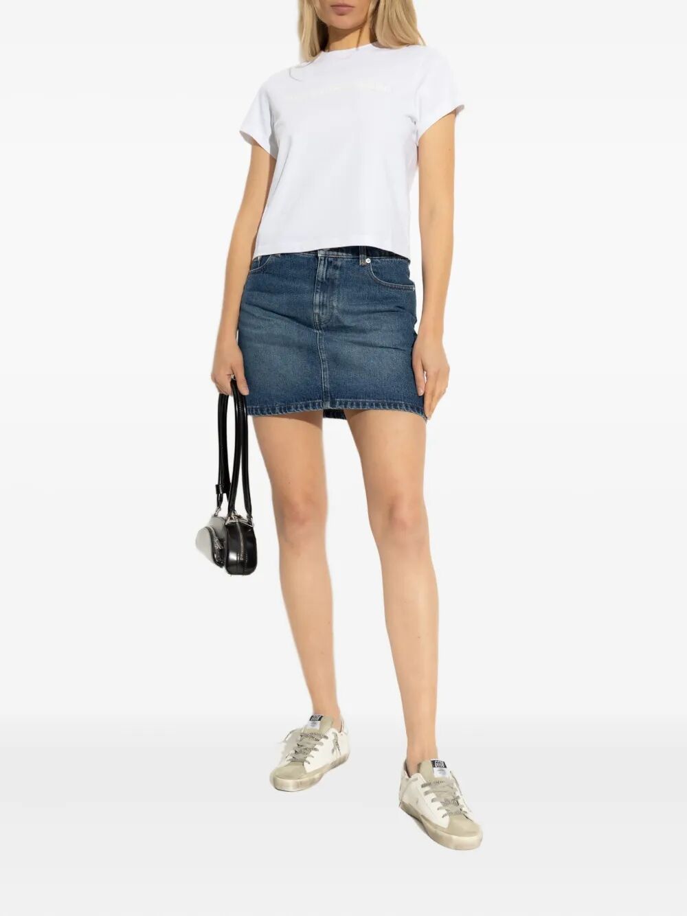 MOSS DENIM MINI SKIRT