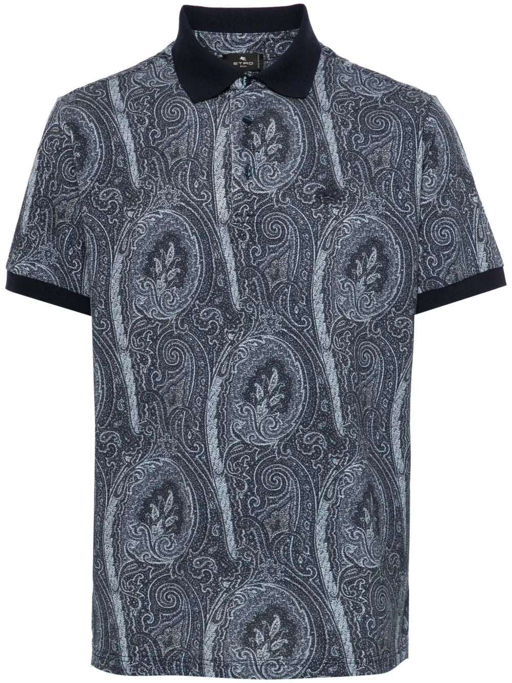ALL-OVER FOLIAGE COTTON POLO SHIRT