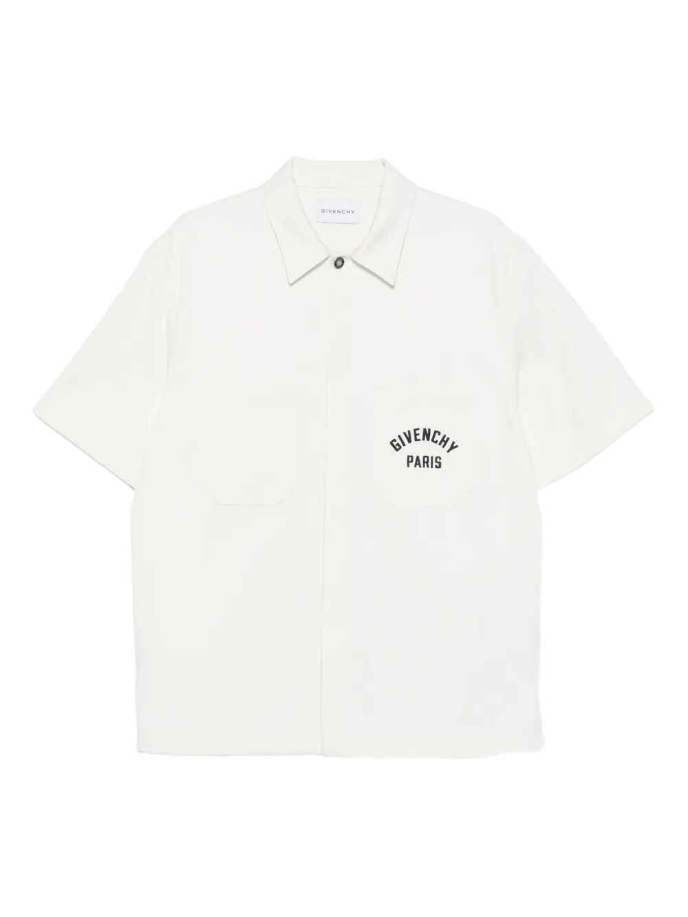 SHORT-SLEEVED COTTON T-SHIRT WITH GIVENCHY PARIS EMBROIDERY