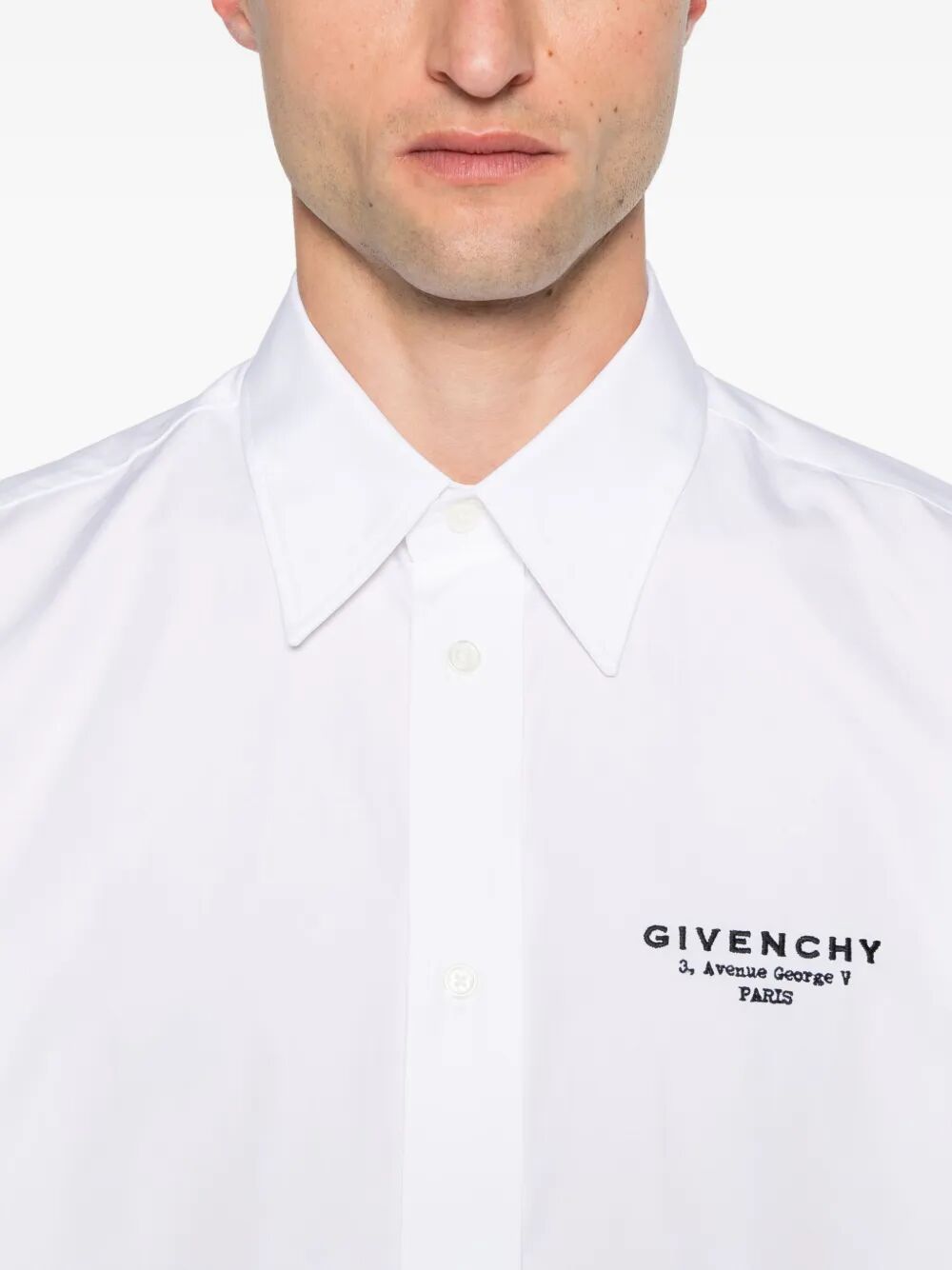 CLASSIC FIT SHIRT WITH GIVENCHY LOGO PRINT