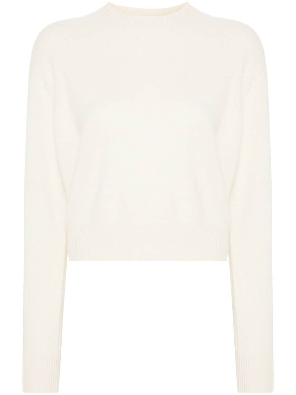 DROPPED SHOULDER WOOL SWEATER
