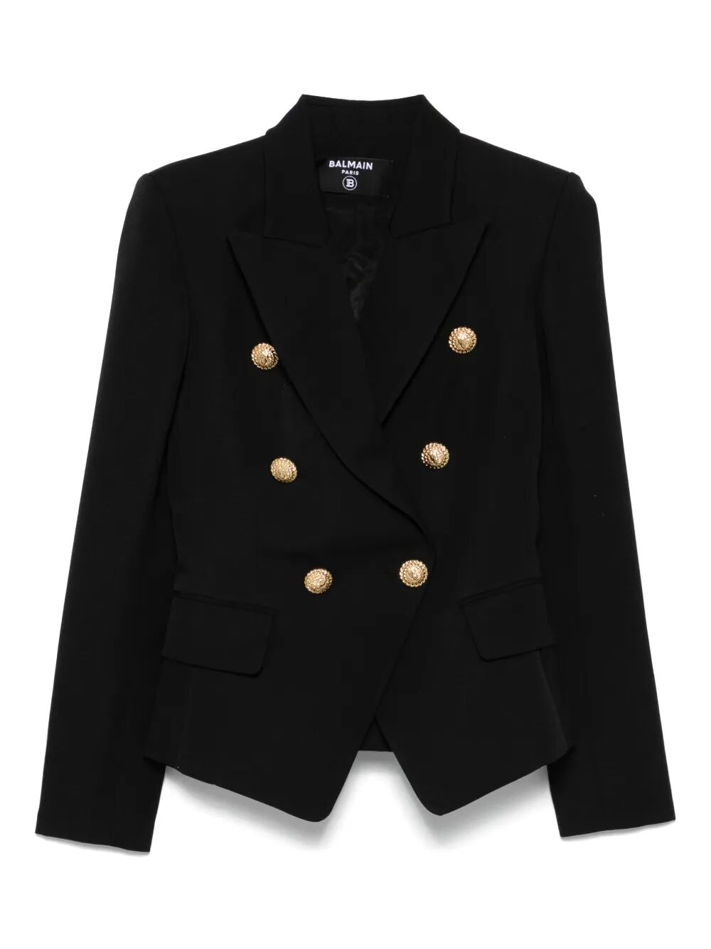 DOUBLE-BREASTED WOOL FITTED JACKET