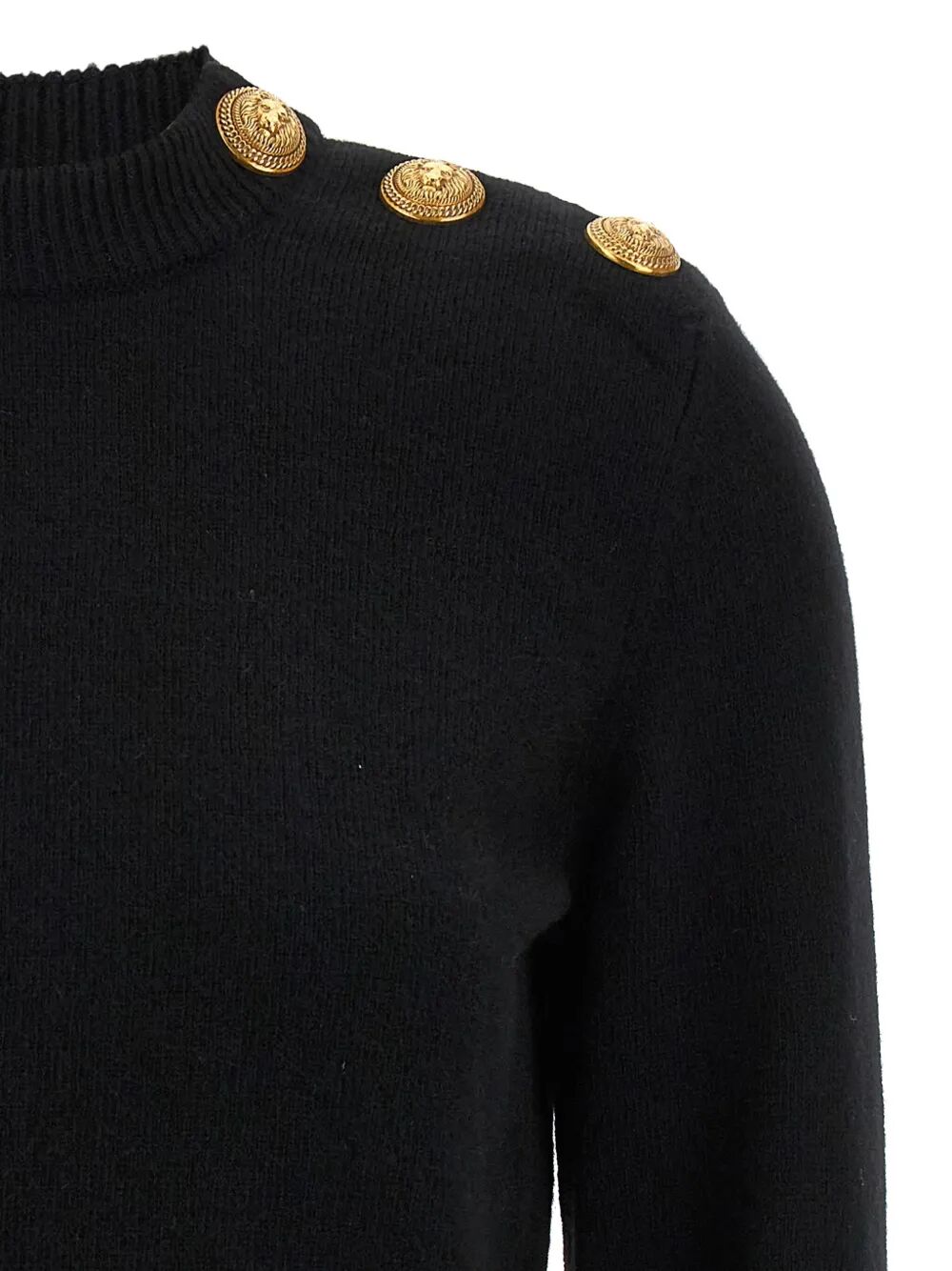 CASHMERE BLEND BUTTONED SWEATER