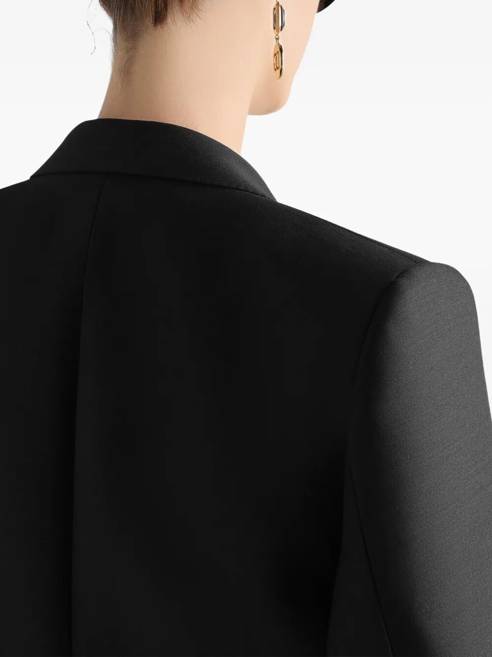 DOUBLE-BREASTED JACKET IN FAILLE